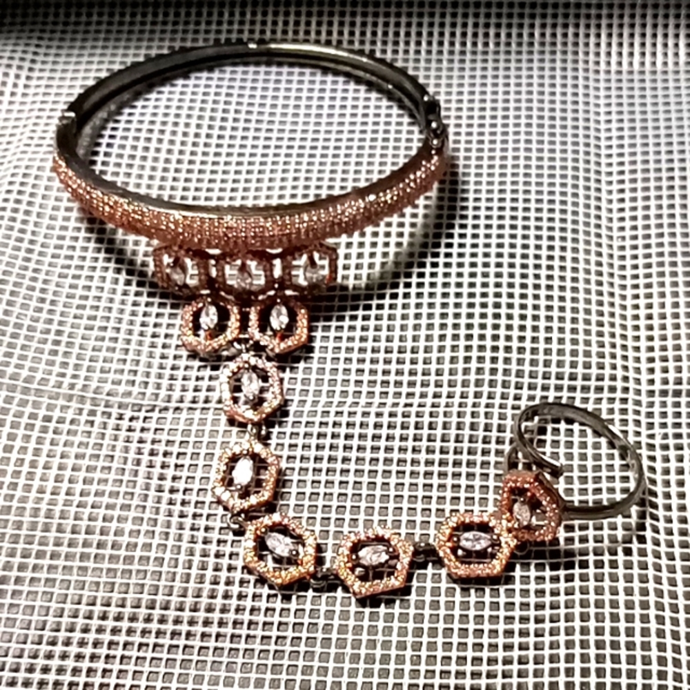 AD Bracelet with attached Ring